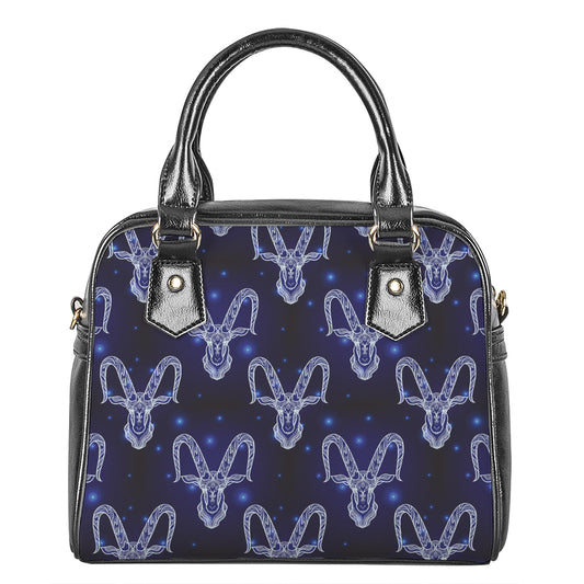 Astrology Capricorn Sign Print Shoulder Handbag