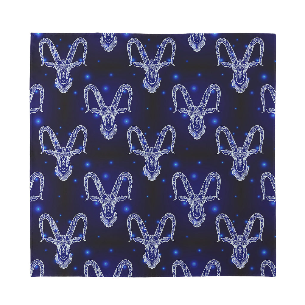 Astrology Capricorn Sign Print Silk Bandana