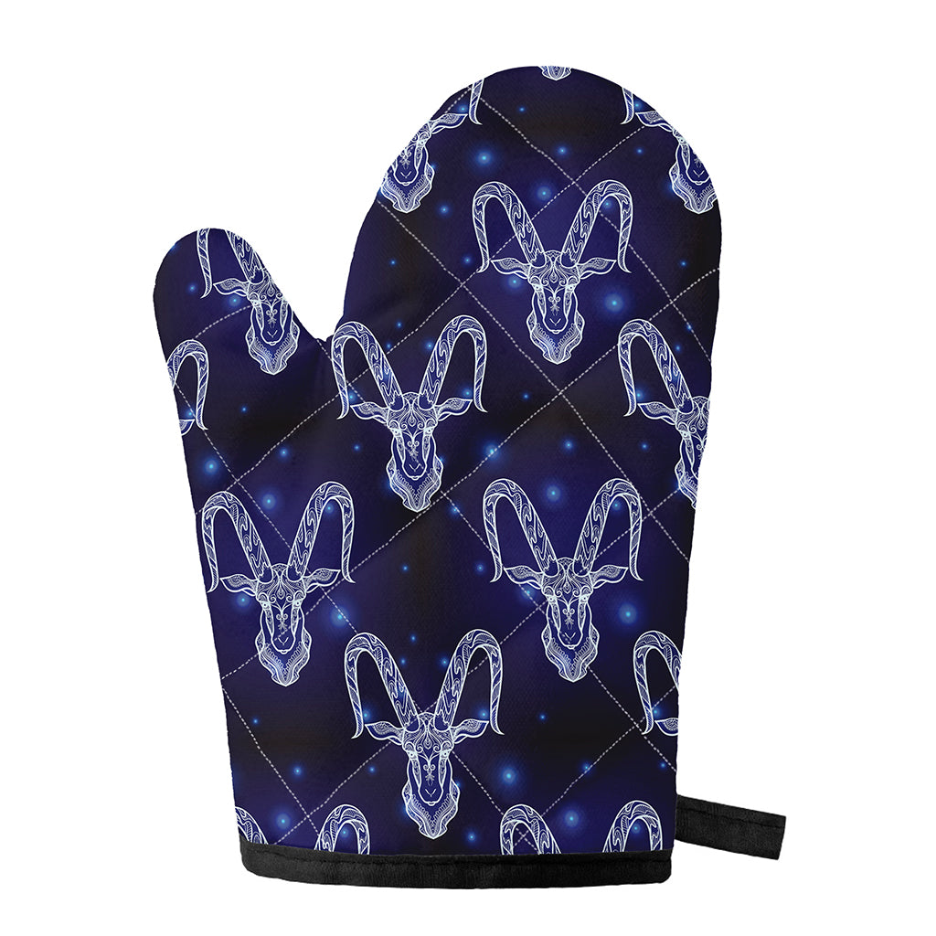 Astrology Capricorn Sign Print Single Oven Mitt