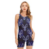 Astrology Capricorn Sign Print Sleeveless One Piece Swimsuit