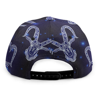 Astrology Capricorn Sign Print Snapback Cap