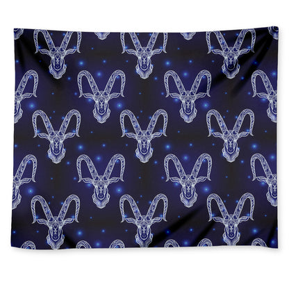 Astrology Capricorn Sign Print Tapestry