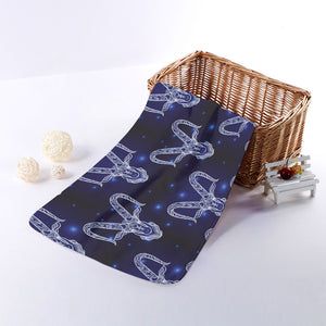 Astrology Capricorn Sign Print Towel