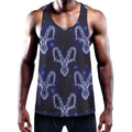 Astrology Capricorn Sign Print Men's Workout Tank Top