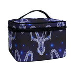Astrology Capricorn Sign Print Travel Makeup Bag