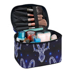 Astrology Capricorn Sign Print Travel Makeup Bag