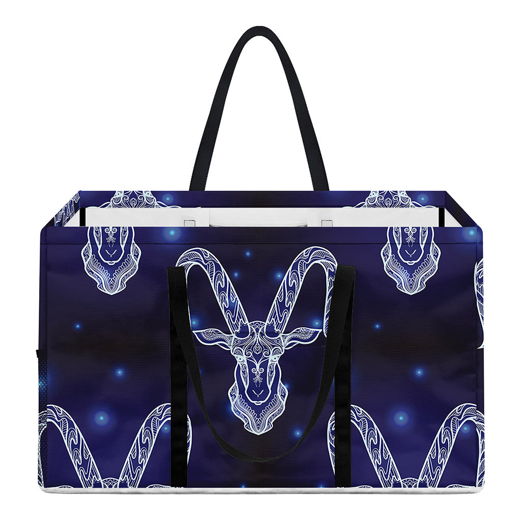 Astrology Capricorn Sign Print Utility Tote Bag