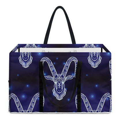 Astrology Capricorn Sign Print Utility Tote Bag