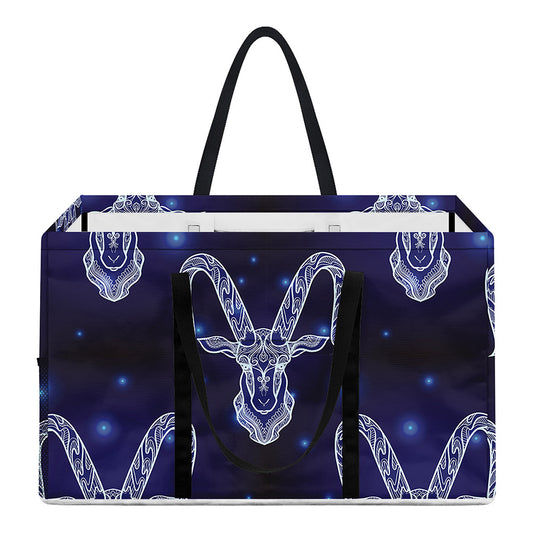 Astrology Capricorn Sign Print Utility Tote Bag