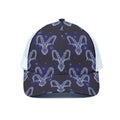 Astrology Capricorn Sign Print White Mesh Trucker Hat
