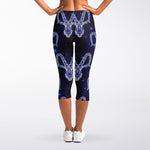 Astrology Capricorn Sign Print Women's Capri Leggings