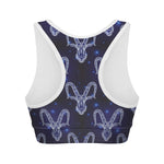 Astrology Capricorn Sign Print Women's Sports Bra