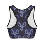 Astrology Capricorn Sign Print Women's Sports Bra