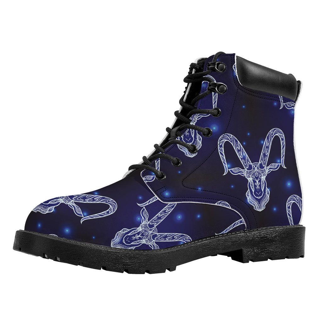 Astrology Capricorn Sign Print Work Boots