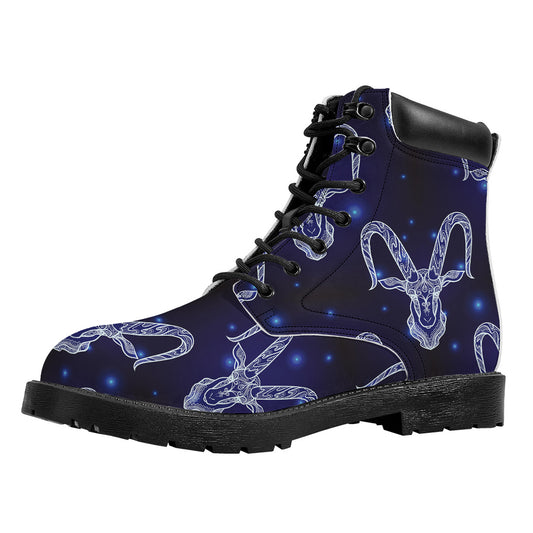 Astrology Capricorn Sign Print Work Boots