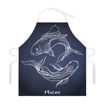 Astrology Pisces Sign Print Adjustable Apron