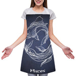Astrology Pisces Sign Print Adjustable Apron