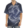 Astrology Pisces Sign Print Aloha Shirt