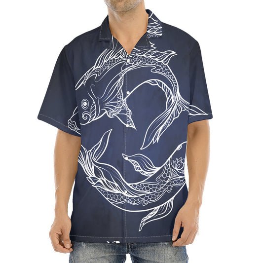 Astrology Pisces Sign Print Aloha Shirt