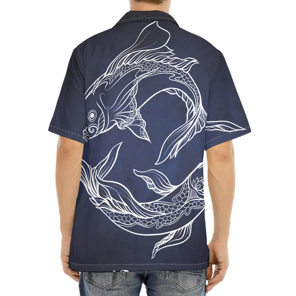 Astrology Pisces Sign Print Aloha Shirt