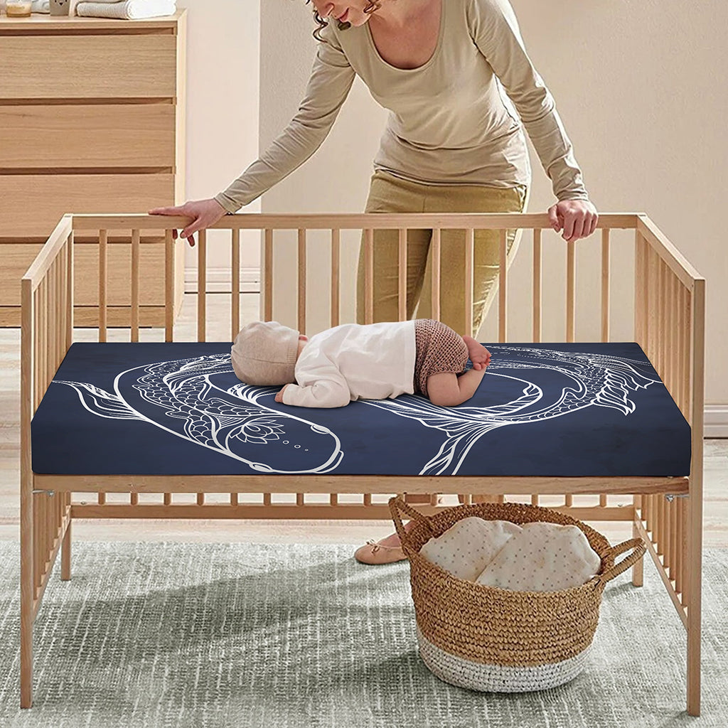 Astrology Pisces Sign Print Baby Crib Sheet