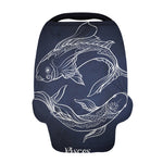 Astrology Pisces Sign Print Baby Seat Cover