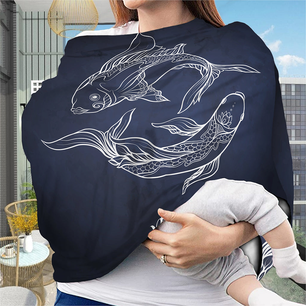 Astrology Pisces Sign Print Baby Seat Cover