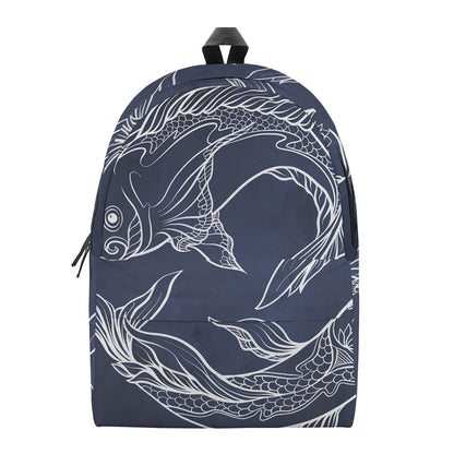 Astrology Pisces Sign Print Backpack
