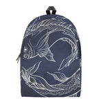 Astrology Pisces Sign Print Backpack