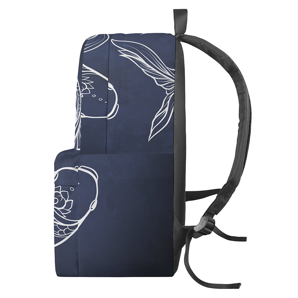 Astrology Pisces Sign Print Backpack