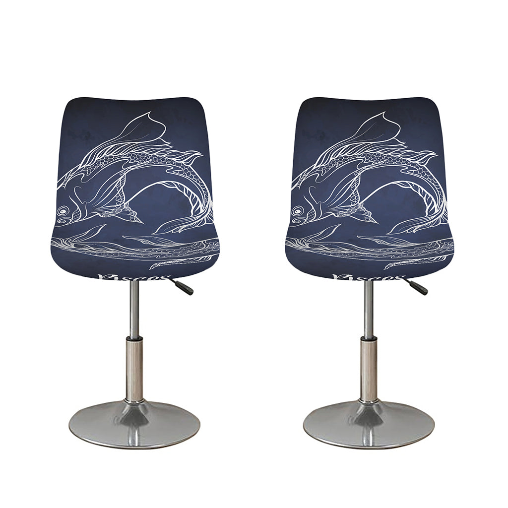 Astrology Pisces Sign Print Bar Stool Covers