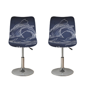 Astrology Pisces Sign Print Bar Stool Covers