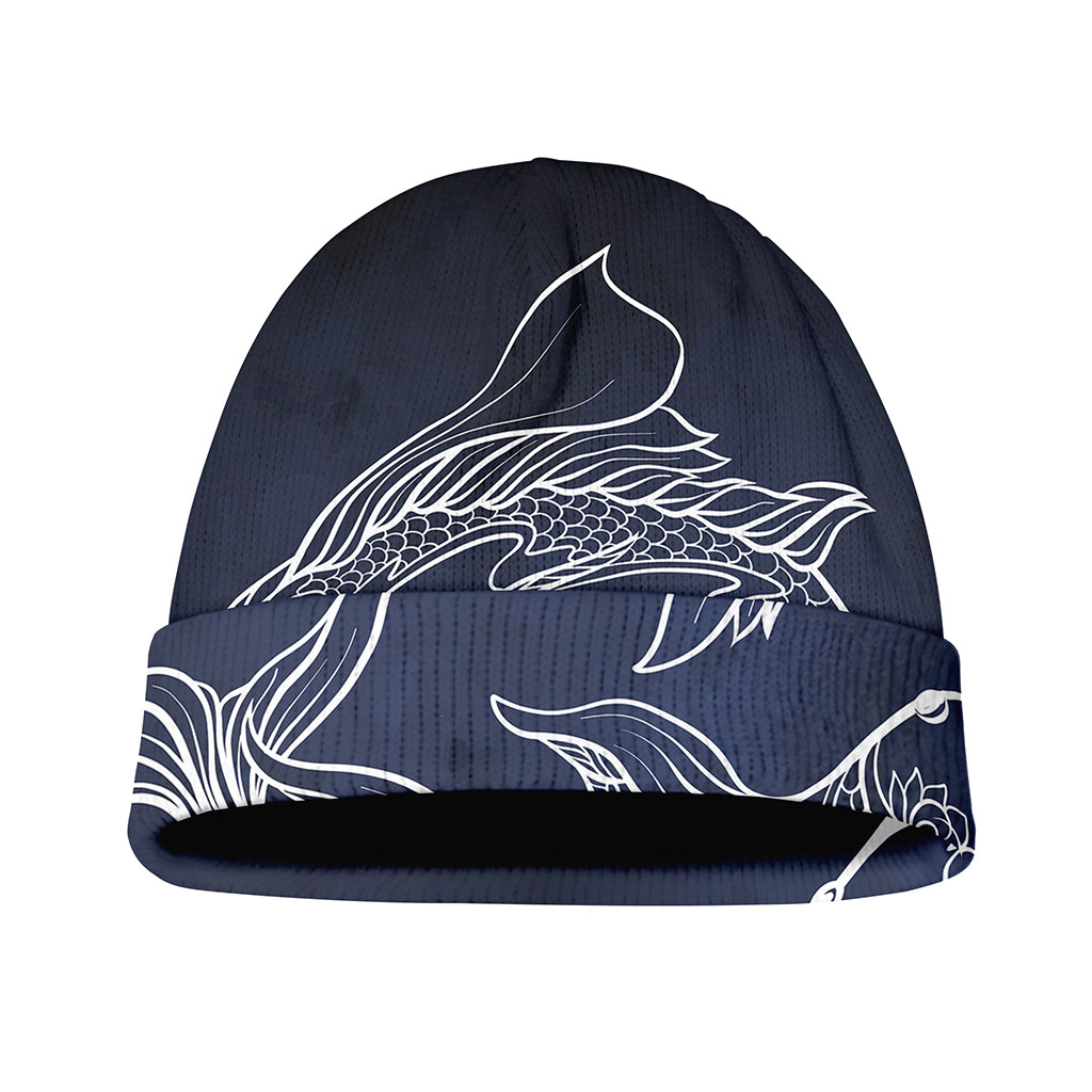 Astrology Pisces Sign Print Beanie