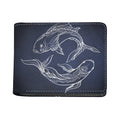 Astrology Pisces Sign Print Bifold Wallet