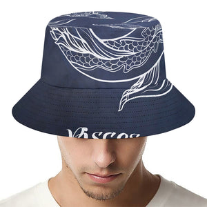 Astrology Pisces Sign Print Bucket Hat