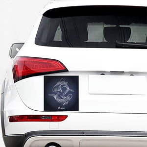 Astrology Pisces Sign Print Car Sticker