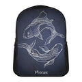 Astrology Pisces Sign Print Casual Backpack