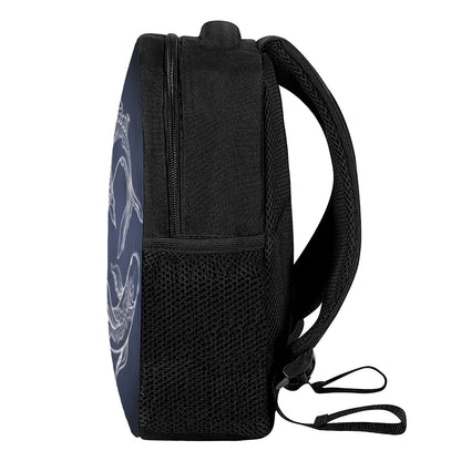 Astrology Pisces Sign Print Casual Backpack