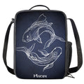 Astrology Pisces Sign Print Crossbody Lunch Bag
