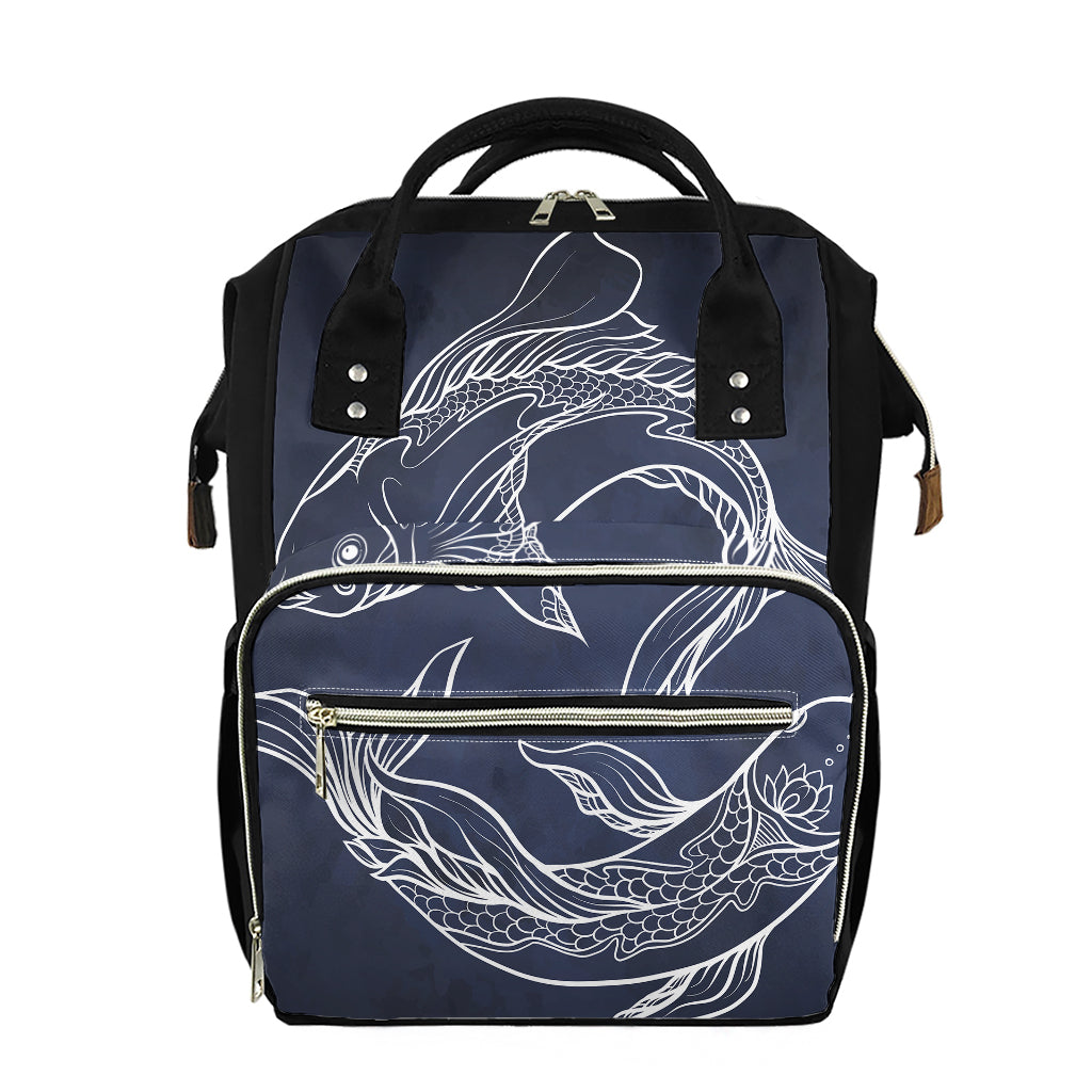 Astrology Pisces Sign Print Diaper Bag