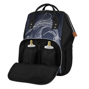 Astrology Pisces Sign Print Diaper Bag