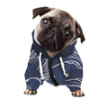 Astrology Pisces Sign Print Dog Zip Up Hoodie