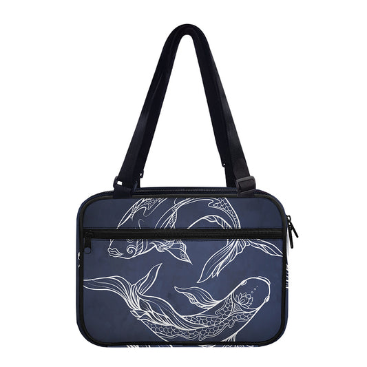 Astrology Pisces Sign Print Double Strap Bible Bag