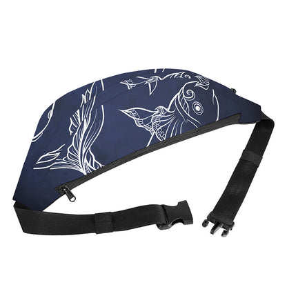 Astrology Pisces Sign Print Fanny Pack