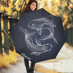 Astrology Pisces Sign Print Foldable Umbrella