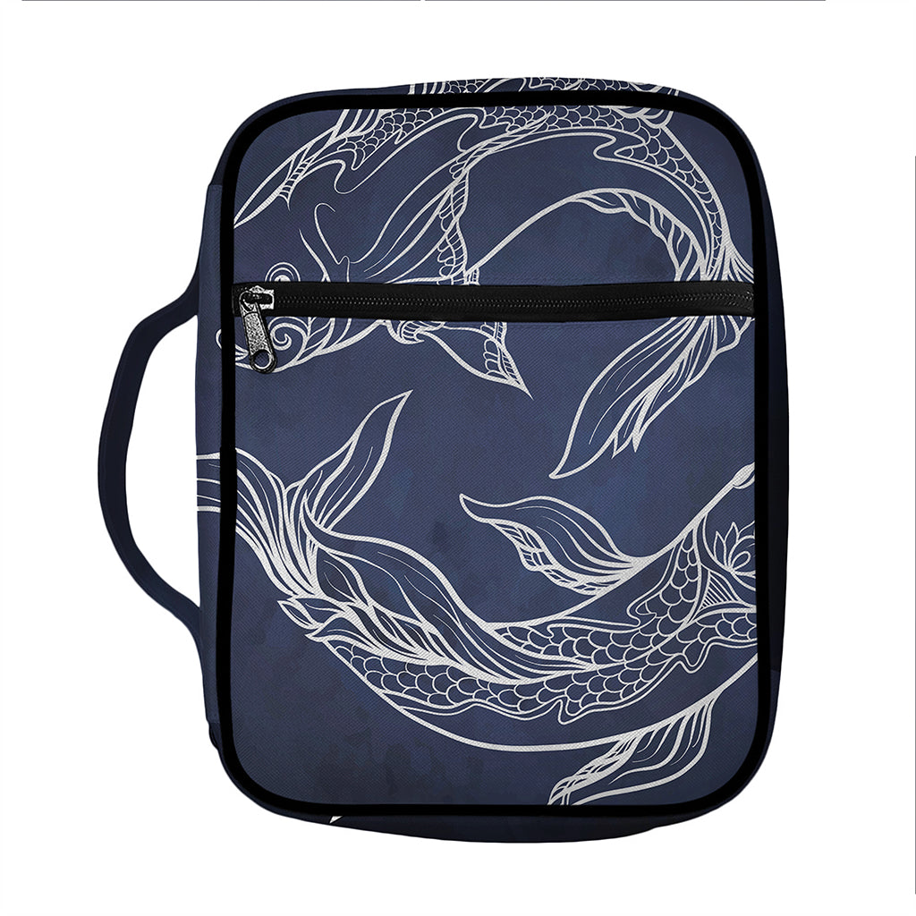 Astrology Pisces Sign Print Front Pocket Bible Bag