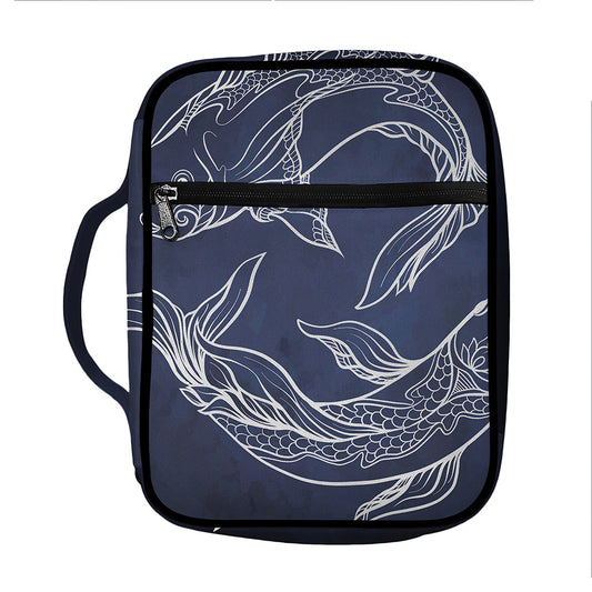 Astrology Pisces Sign Print Front Pocket Bible Bag