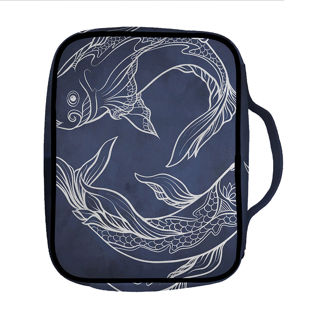 Astrology Pisces Sign Print Front Pocket Bible Bag