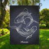 Astrology Pisces Sign Print Garden Flag