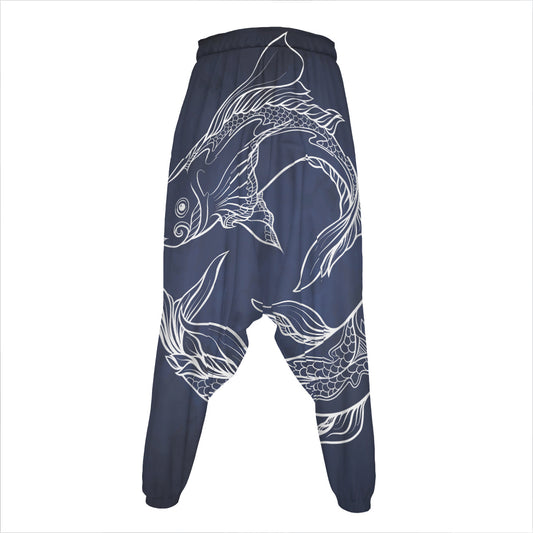 Astrology Pisces Sign Print Hammer Pants